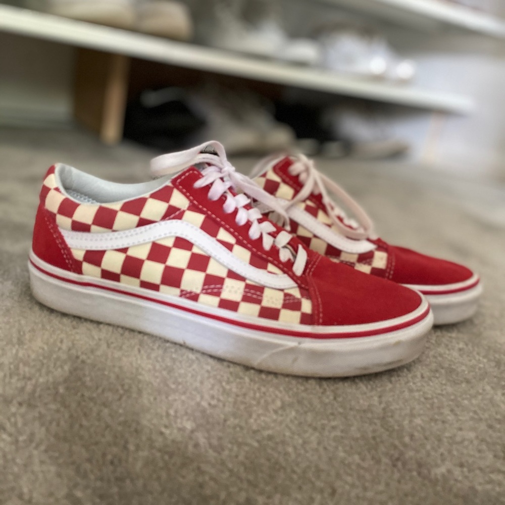 Red checkered Old Skool